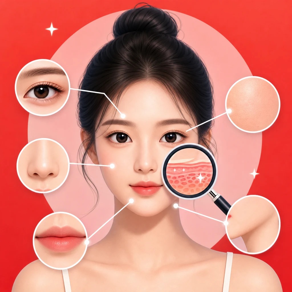 얼굴 정밀 해부